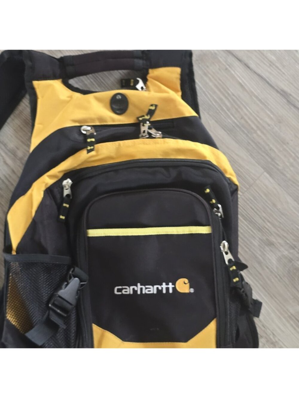 Carhartt Backpack Yellow And Black School Everyday Book Bag Work Gym Bag Hiking